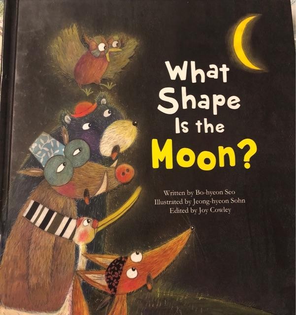 what shape is the moon